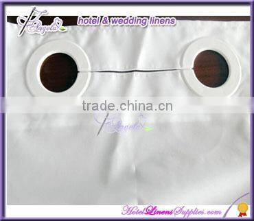 cheap hookless curtains for hotels, motels in stripe pattern in different solid colors