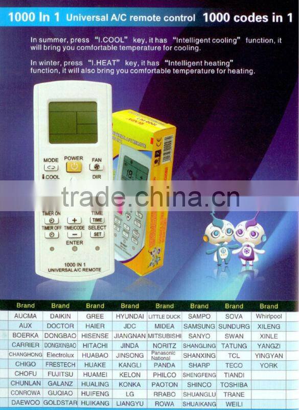 air conditioner remote control switch universal remote control
