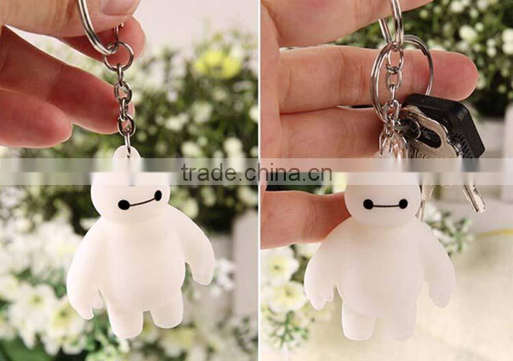 PVC Custom Key Chain, Big Hero 6 Baymax Key Chain