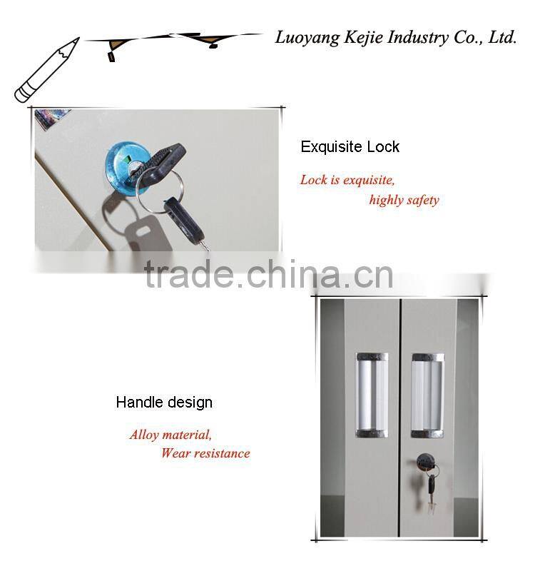Wholesaler k-d three drawers steel office filing cabinet locker six door steel students locker/bedroom wardrobe