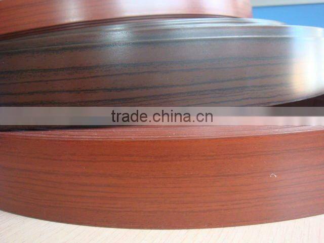 pvc wood grain edge banding tap/ Grade A edge banding/ plastic prodcuts