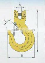 G80 U.S. type clevis slip hook with latch