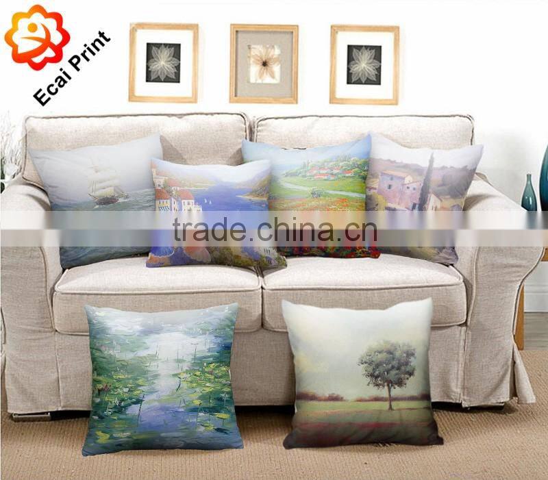 2016 factory price wholesale printed Cushion Cover for gift