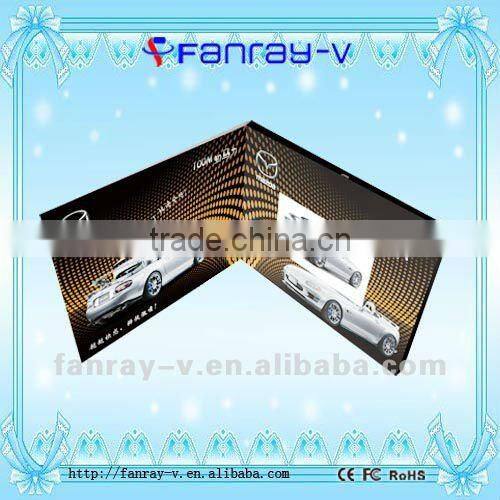 2014 Latest 2.8" TFT lcd video promotion brochure cards, 2.8" video greeting card