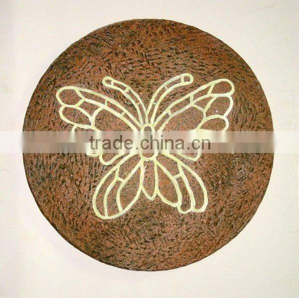 Polyresin Beach Stepping Stone For Garden Decoration Craft