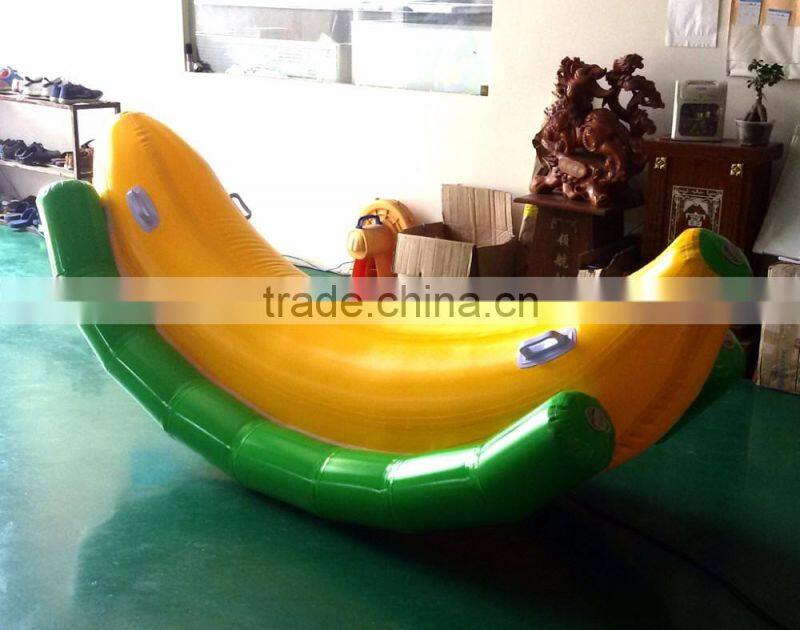 PVC Hot summer Inflatable Banana Boat Inflatable pool seesaw