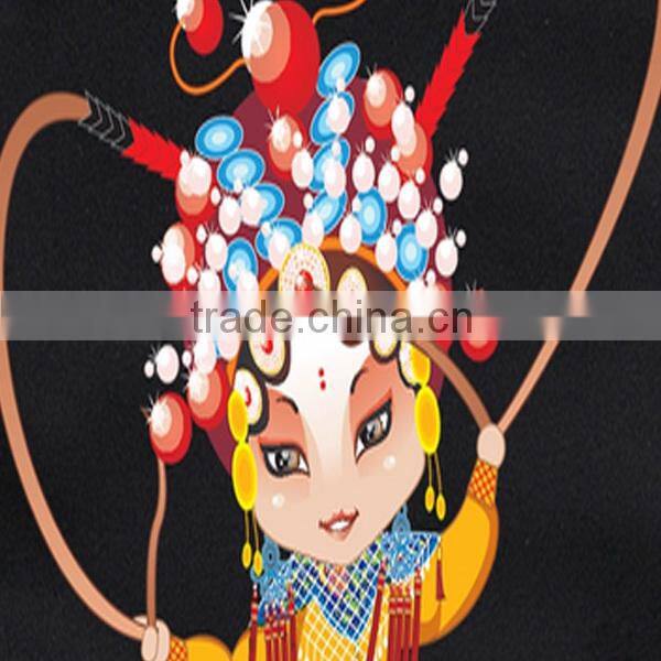 New Design Chinese Peking Opera Style O-neck Loose China Import T Shirts (lyt010028)