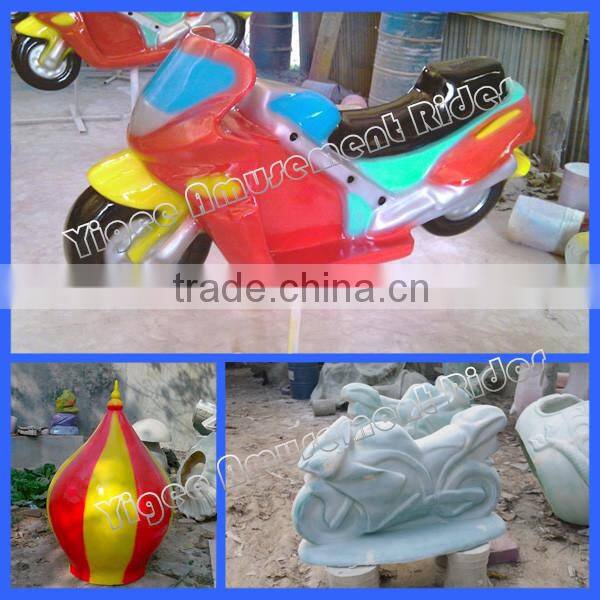 Thrill theme park ride motorbike racing