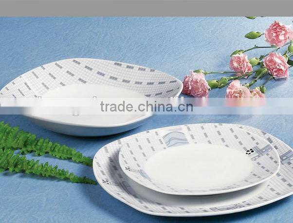SGS,FDA,Ecofriendly Porcelain square fine dinner sets wholesale giftware