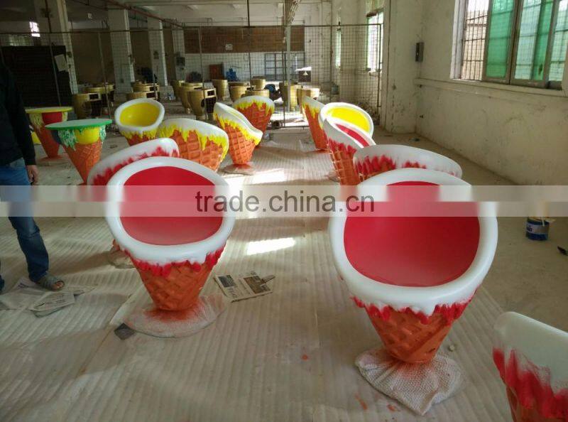 shop ice cream decoration/ Fibreglass Ice cream Cone Shop advertising/Ice cream shop decoration