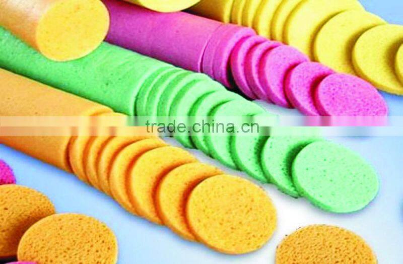 wet natural cellulose sponge with cleaning pad kitchen cleaning