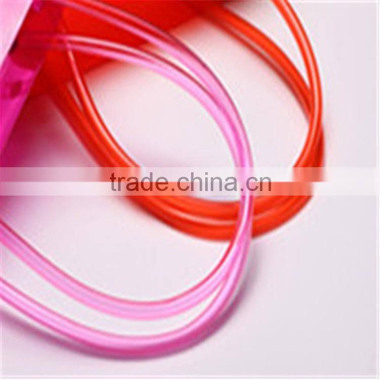 Custom PVC plastic wine bags Red Color ,20 Microns Thick for Promotion