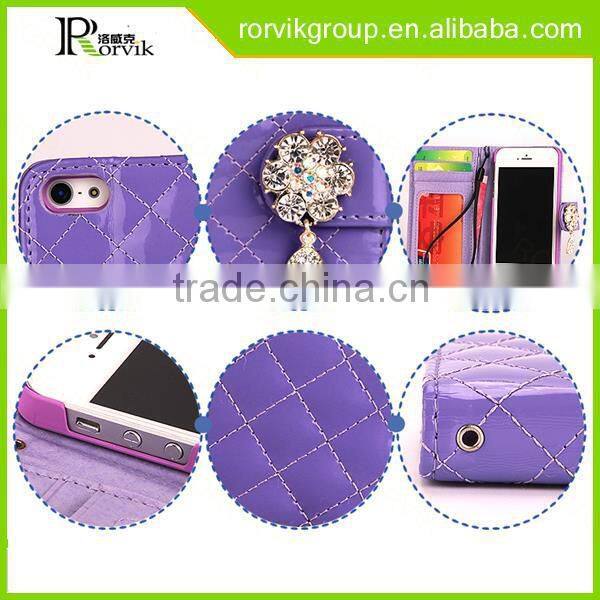 diamond glitter cover book style mobile phone case for iPhone 4G 4GS