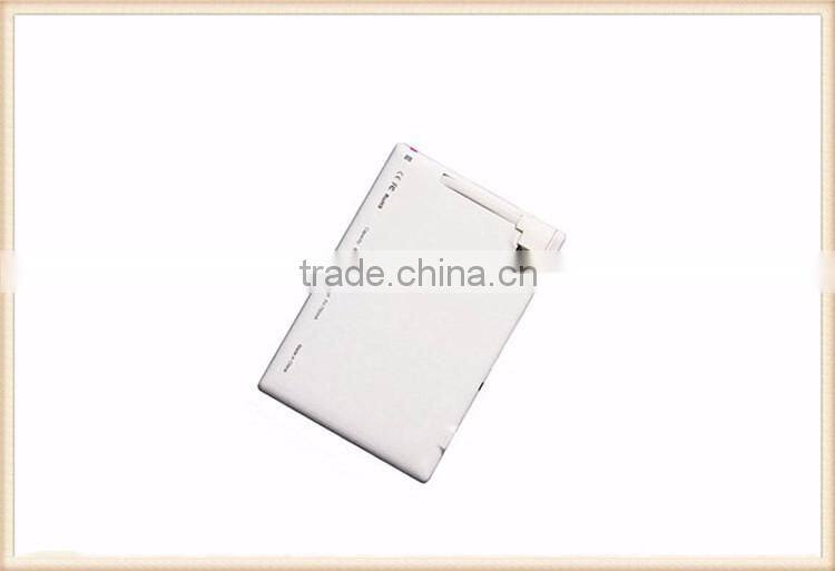 2016 Wholesale Super Slim Ultra-thin Credit Card Size Portable Battery Power Bank Charger For Samsung Micro