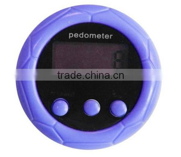 Single Function Round Football Shape Digital Pedometer Step Counter Pedometer Simple Mini Pedometer