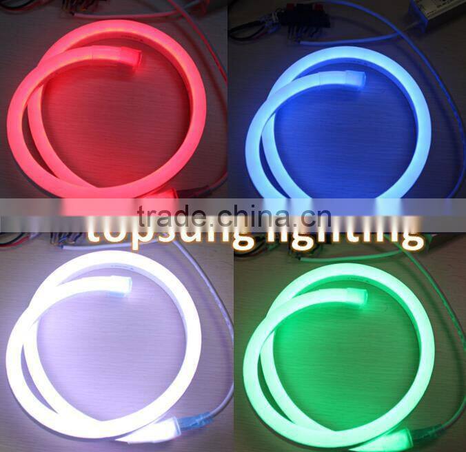 50meter spool 24v dynamic digital rgb led neon tube flex multi-color