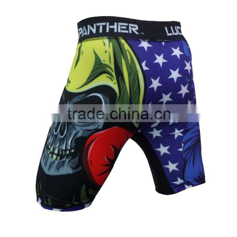 high impact lycra kickboxing crossfit Shorts, high quality full sublimation mma shorts