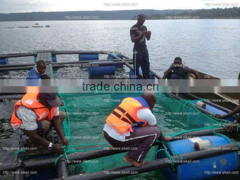 HDPE anti-bird fish culture floating net cage 5m