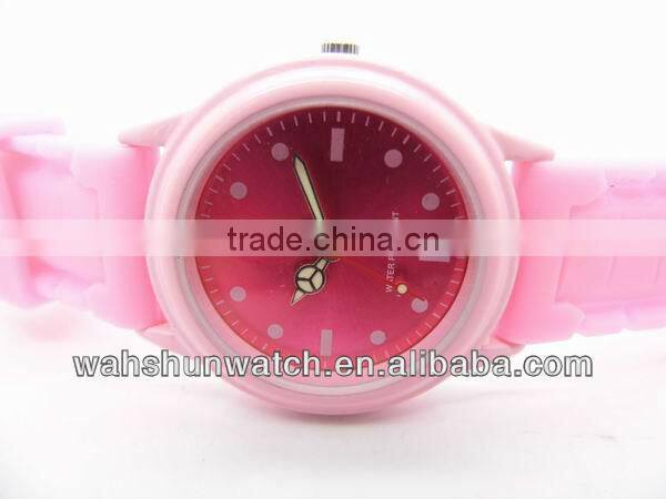 2013 New popular silicone wristband ladies watch