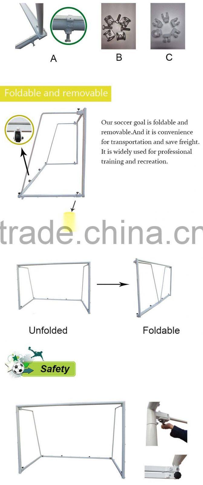 International standard steel soccer cage football cage