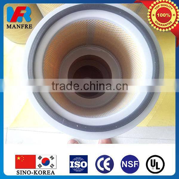 dust filter element with gasket for inlet dust filter