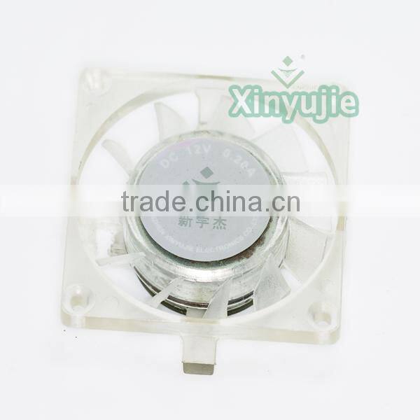 Crystal square frame 5v 12v dc graphic card dc fan high performance low price