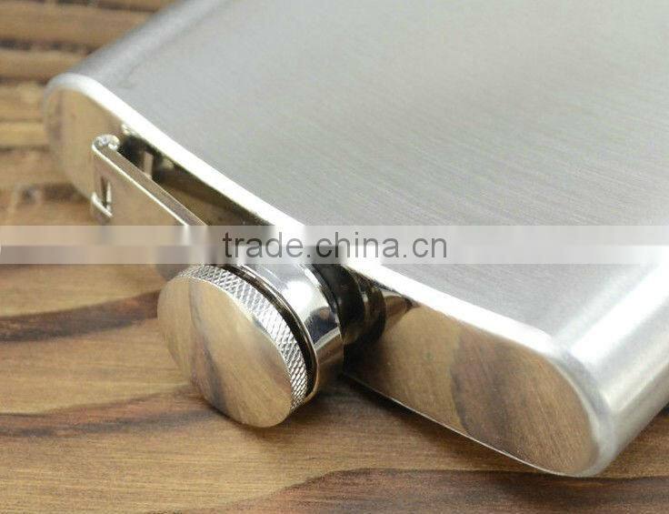7oz stainless steel engraved hip flask metal flask engraving
