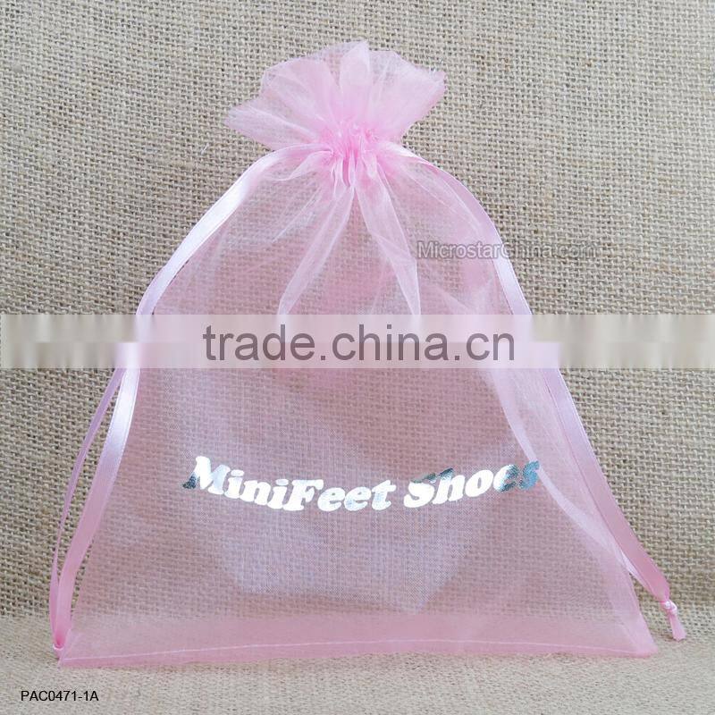 23 Color In Stock Customized Cheap Wholesale Organza Jewelry Bag
