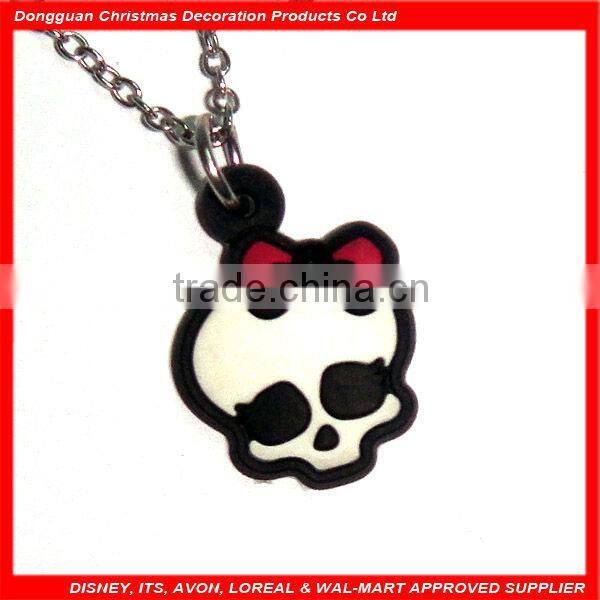 fashion soft PVC & metal necklace for promotion