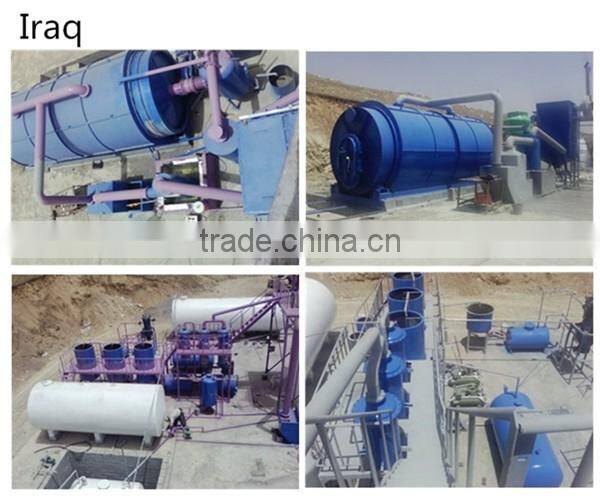 Continuous system scrap rubber oil extraction pyrolysis machines
