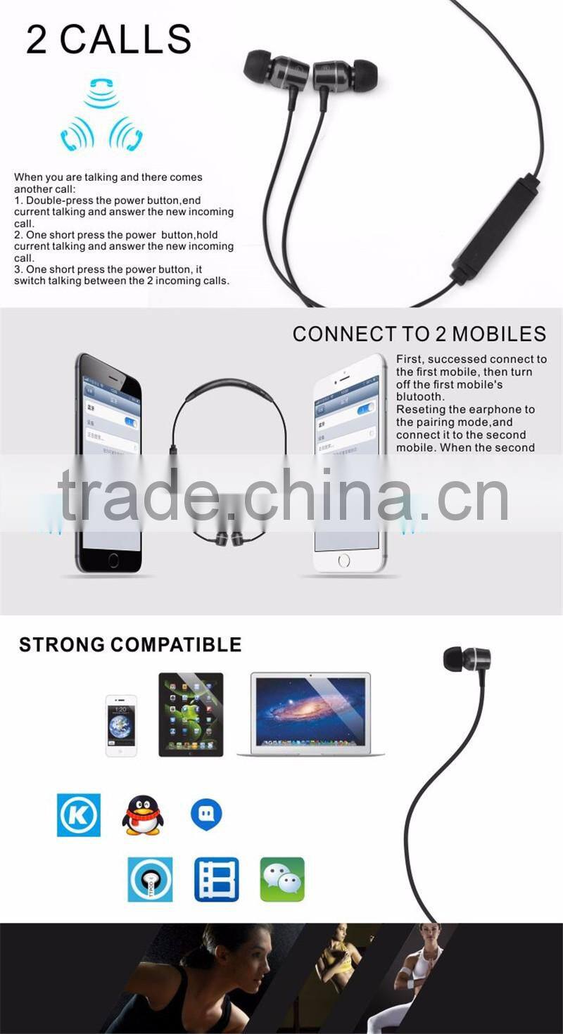 In-Ear Sports neckband Waterproof Bluetooth Headphone, Sport Stereo Noise-Cancelling Bluetooth Earbud