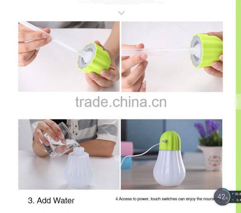 China manufacturer portable air purifier and humidifier/Strong fog mini table pumpkin water bottle humidifier