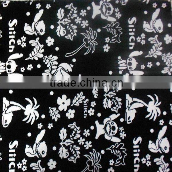 PU leather of school bag material surface flock kinds design