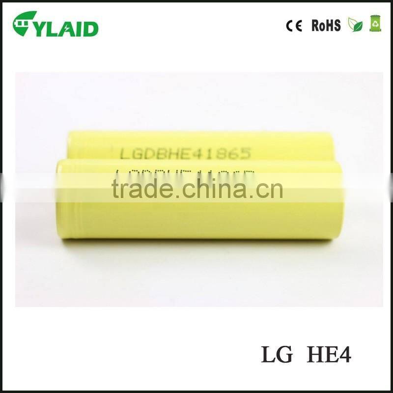 New hot selling 18*65mm(with pcm) Size and 3.6v Nominal Voltage lg he2/he4/hg2 18650 battery