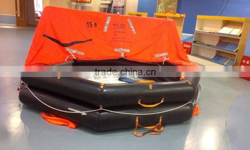 20 person cheap throw-overboard self inflating life raft