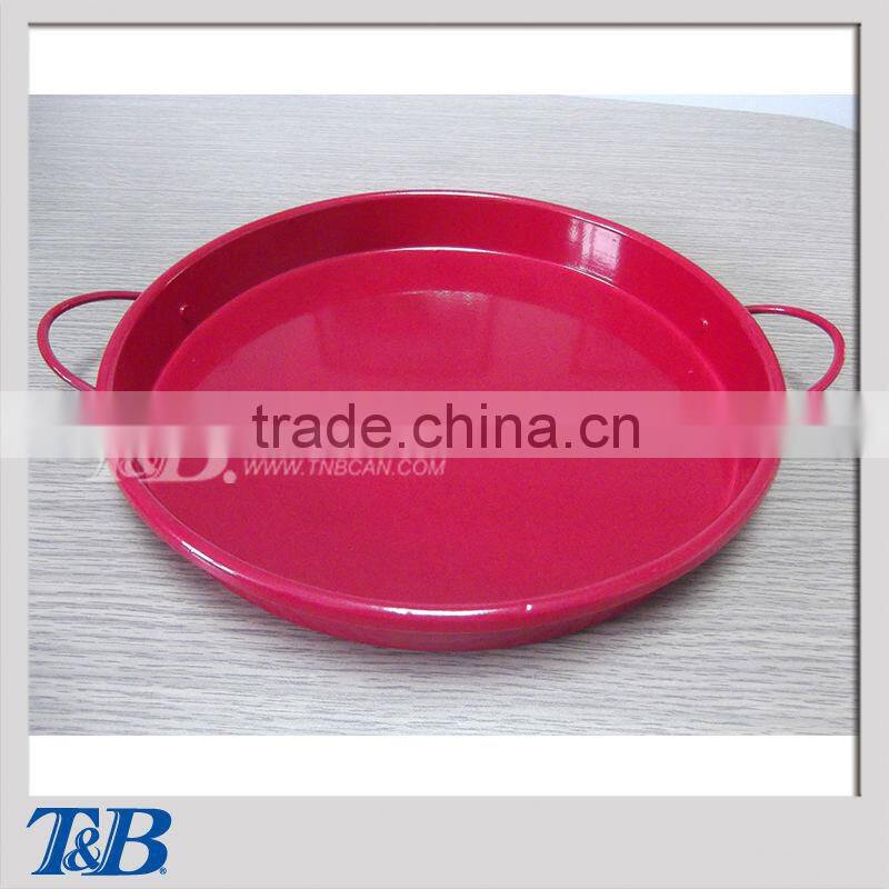 paint tray ,round metal food tray