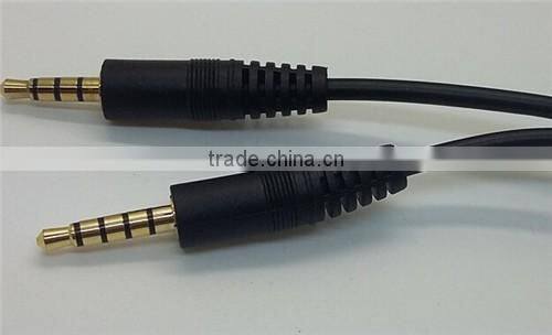 5poles 3.5mm male to 4poles 3.5mm male audio cable aux cable top quality cabletolink