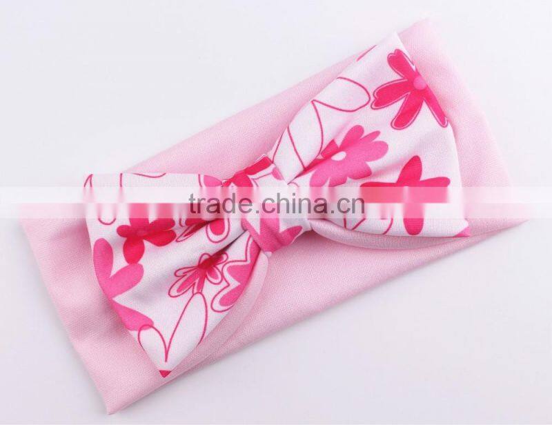 Wholesale Girls Baby Head wraps glitter sequin bowknot Turban Headwear / European style Women Stretch Twist Headband /