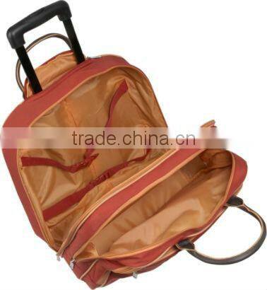 Rolling Tote Bagg 17" Crinkle Nylon