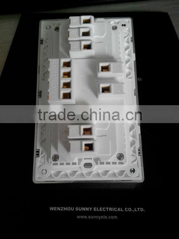 double gang switch & socket, 2gang universal switched socket