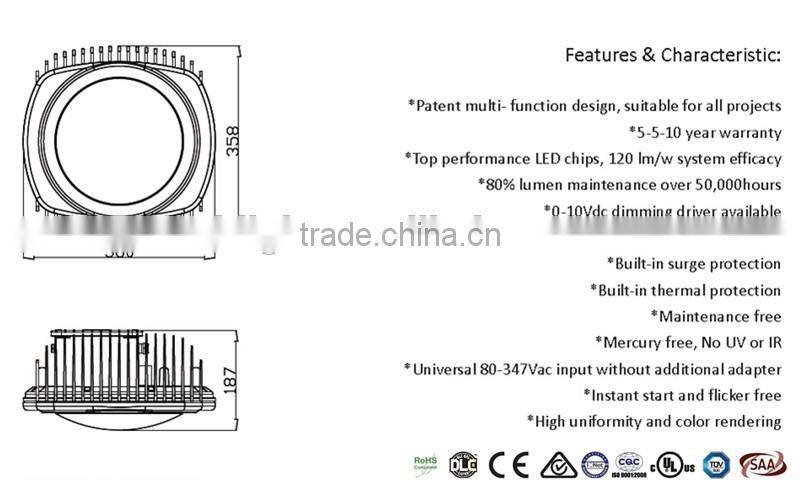 2015 High quality meanwell 120w led tunnel light