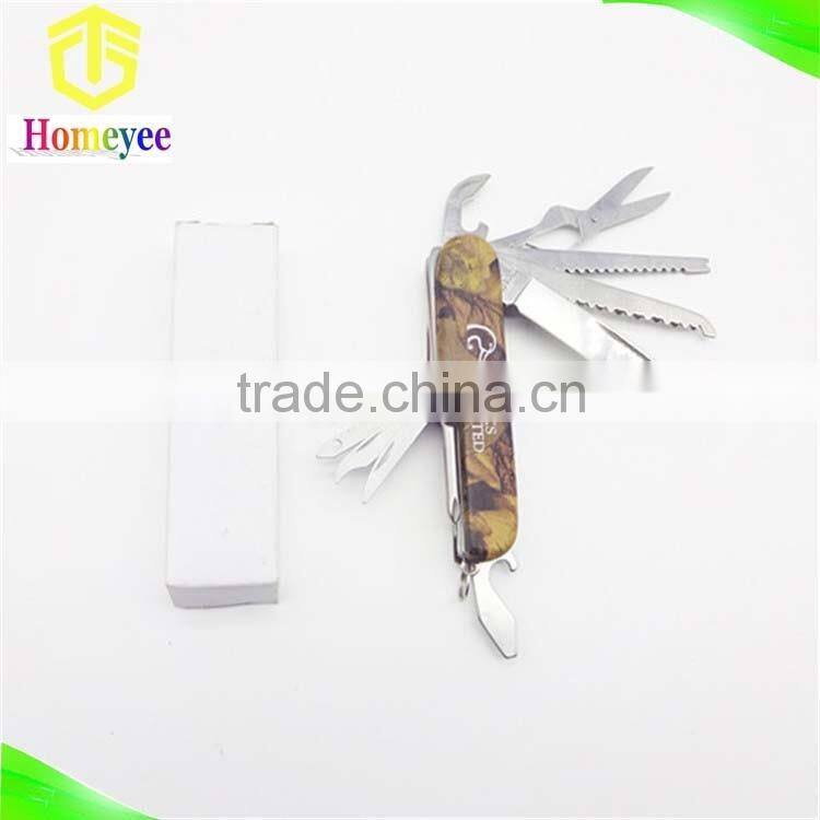 11 in 1 Multi-function knife with camouflage handle