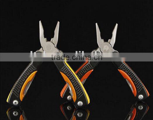 OEM Multifunctional stainless steel colorful pliers with outdoor accessory