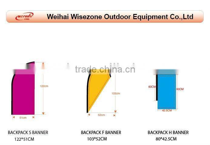 China Patent Combination Walking Backpack Billboard Flag Banner