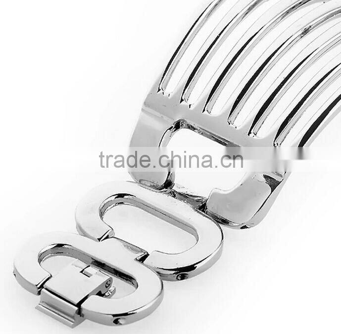 Silver watch with square shaped dial dress female watches