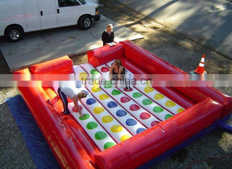 13ftx13ft PVC material Inflatable twister game