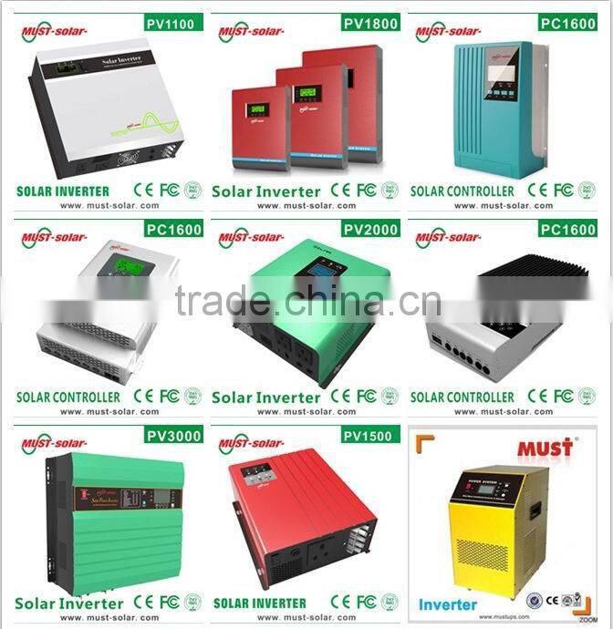 Must high efficiency Pure Sine Wave Hybrid off grid Inverter PV18-5K 48v 5KVA MPPT solar power system