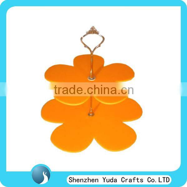 China manufacture acrylic cupcake stand for sale, detachable mirror cake display stand