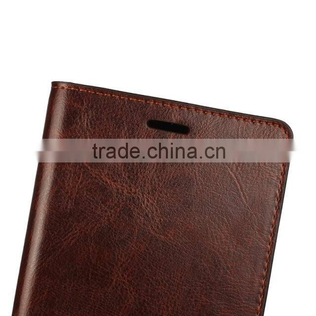Fashionable Popular Magnetic flip leather wallet case with card slots luxury leather case for Huawei P8 Max fast delivery