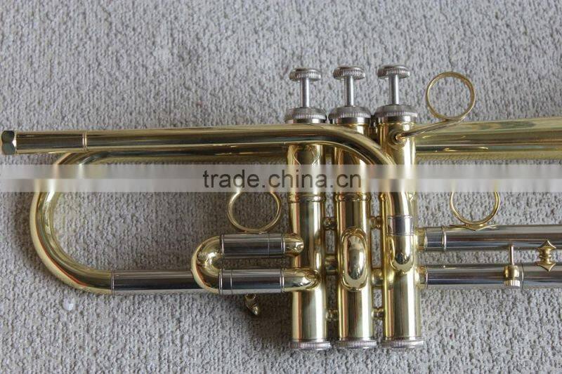 Eb trumpet professional level gold lacquer trumpet musical instruments from China factory